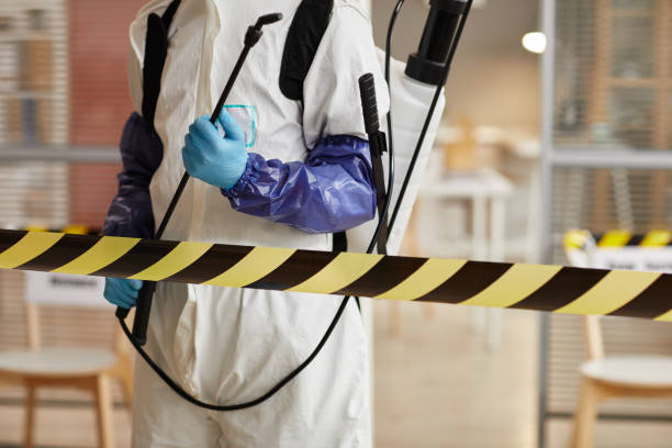 Professional Biohazard Cleanup technician working in Plymouth, MA